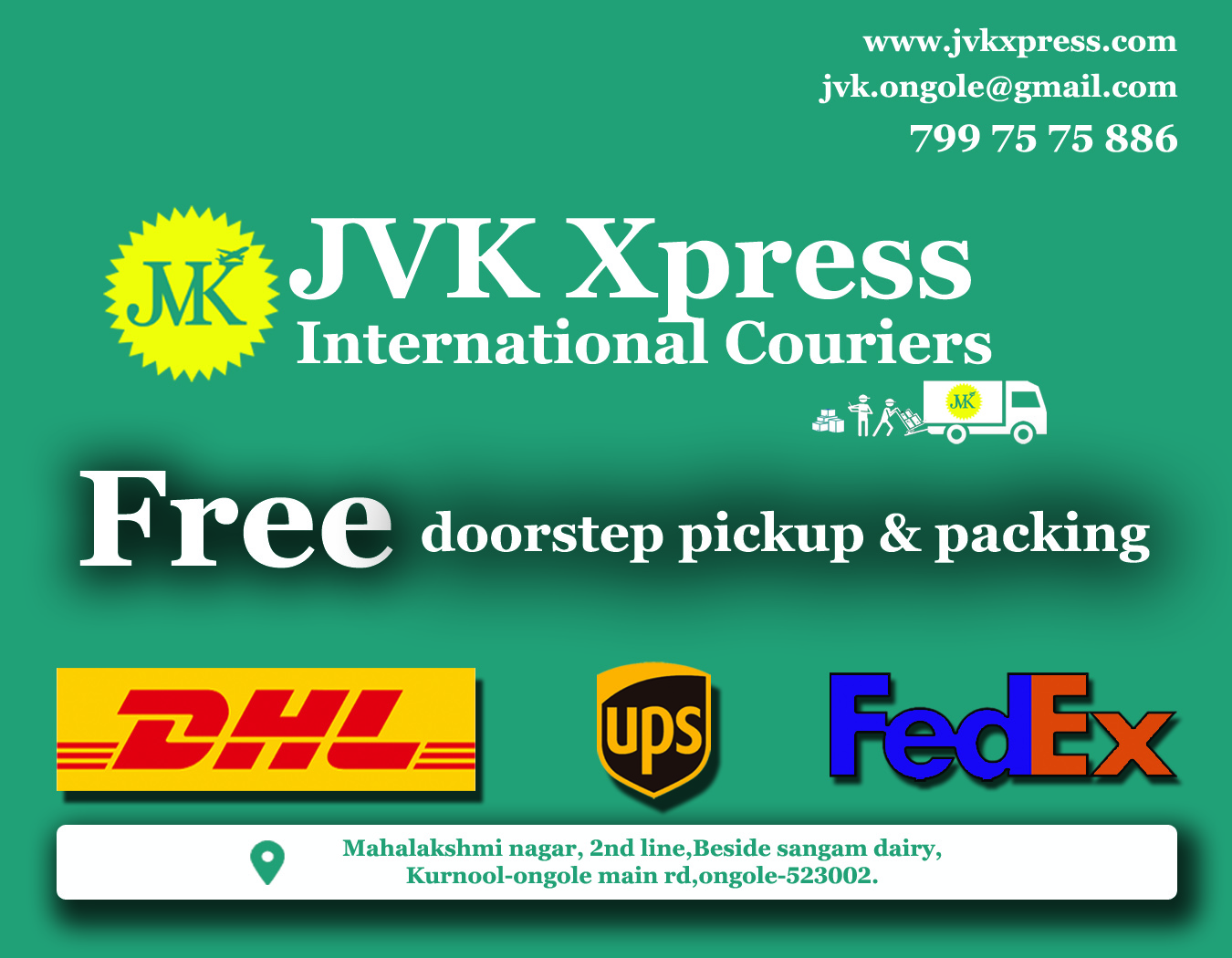 courier service in ongole